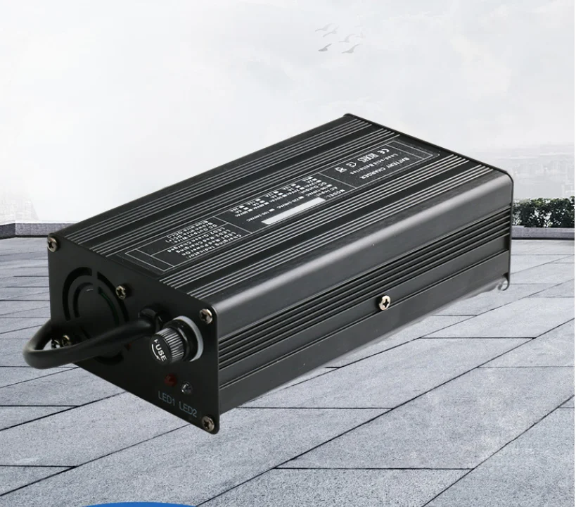 Cargador multiusos para bicicleta eléctrica, 48V, 5A, cargador de batería de plomo-ácido para motocicleta eléctrica