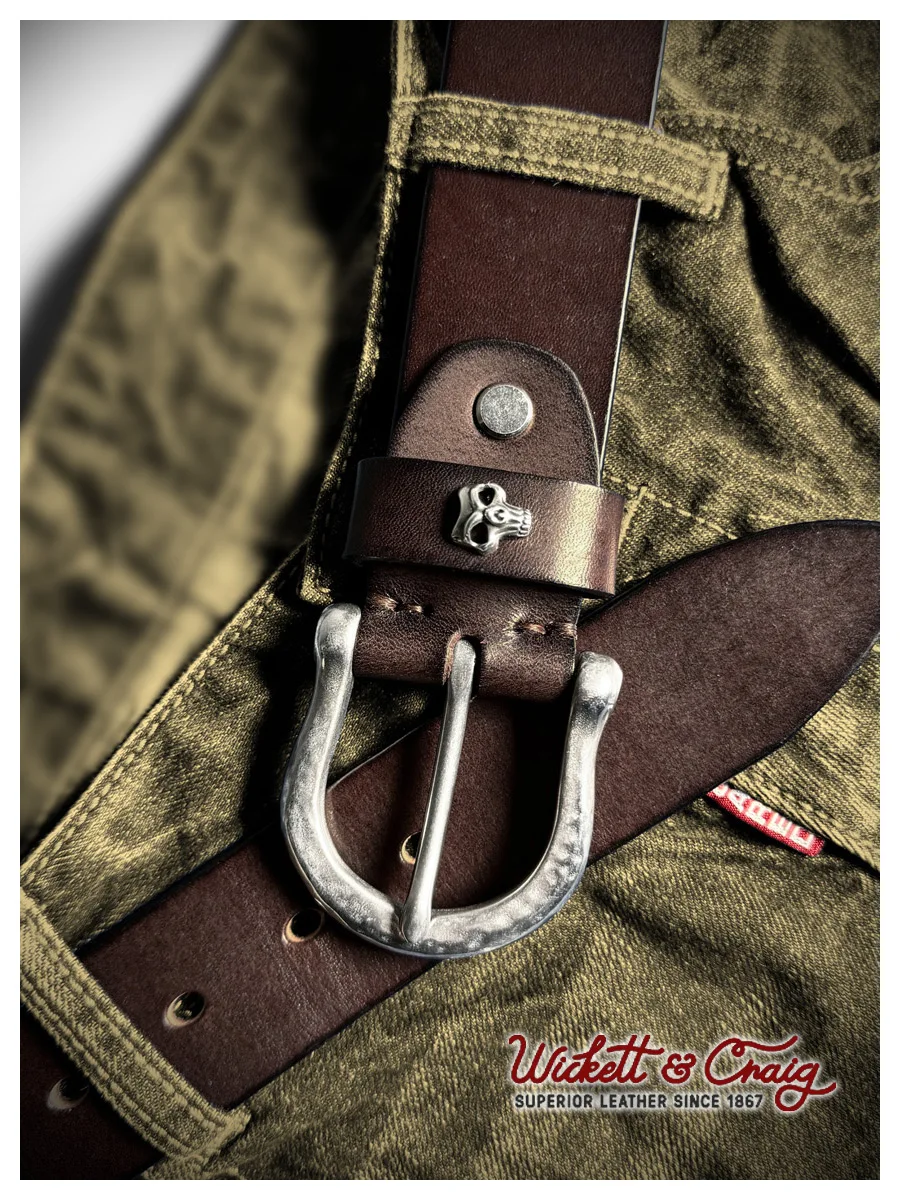 

Wind vegetable tanned leather first layer cowhide men's retro casual belt, handmade hammer steel buckle jeans belt