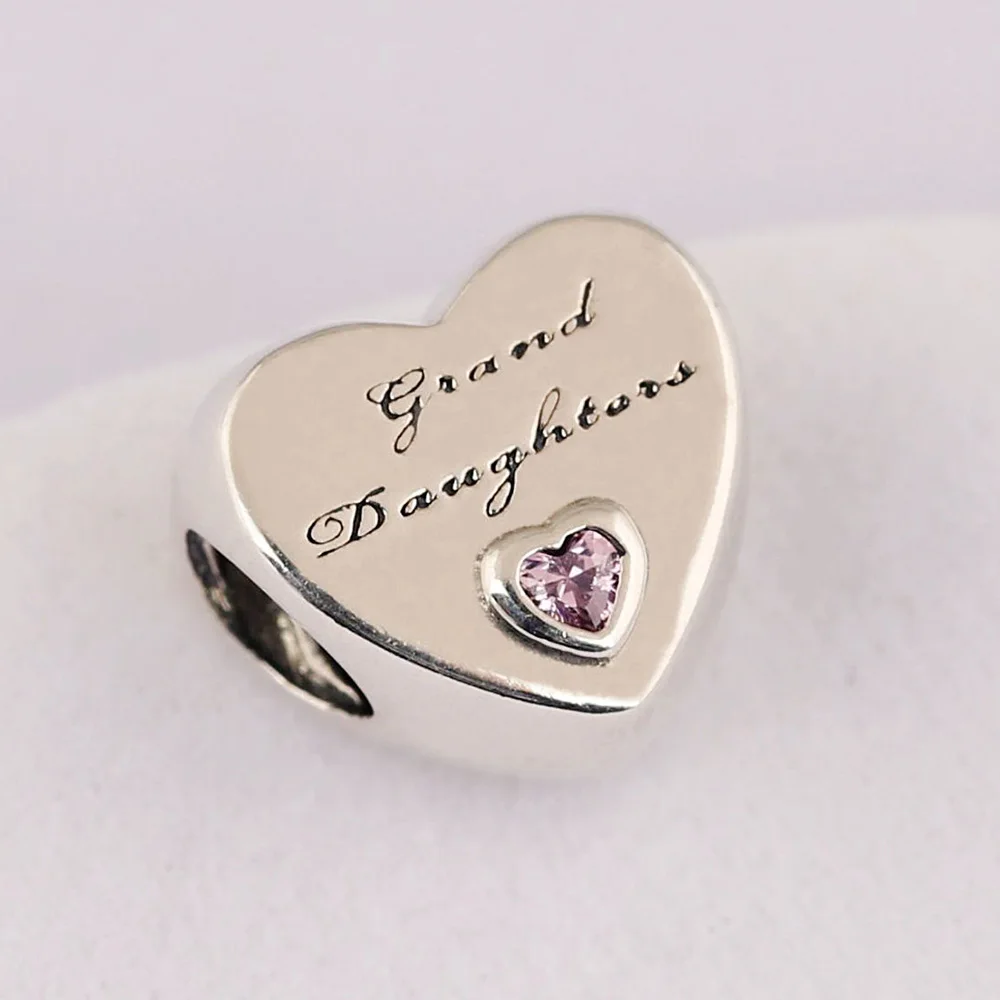 925 الفضة حبة نان زوجة العمة شقيقة ابنة أبي أفضل صديق القلب سحر للأزياء النساء سوار الإسورة هدية DIY مجوهرات