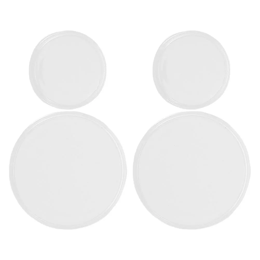 

4pcs Stethoscope Diaphragm Replacement Pediatric Adult Lightweight Durable High Sensitivity For Hospital Use White