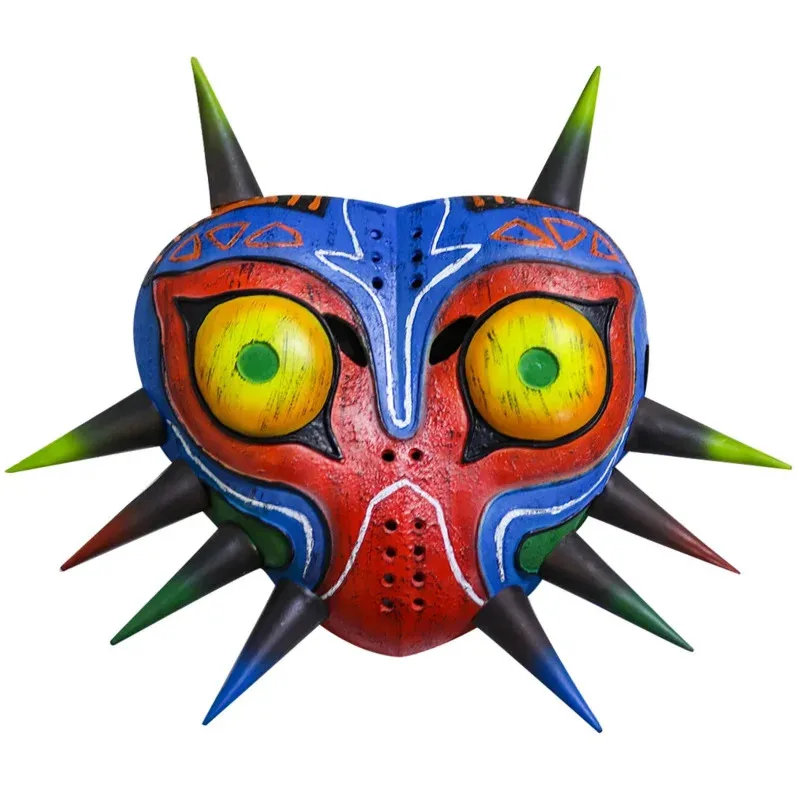 Cafele juego Zelda Breath Of The Wild Majora máscara de látex hecha máscaras COS de Majora para adultos accesorios de Cosplay de Halloween ujfj