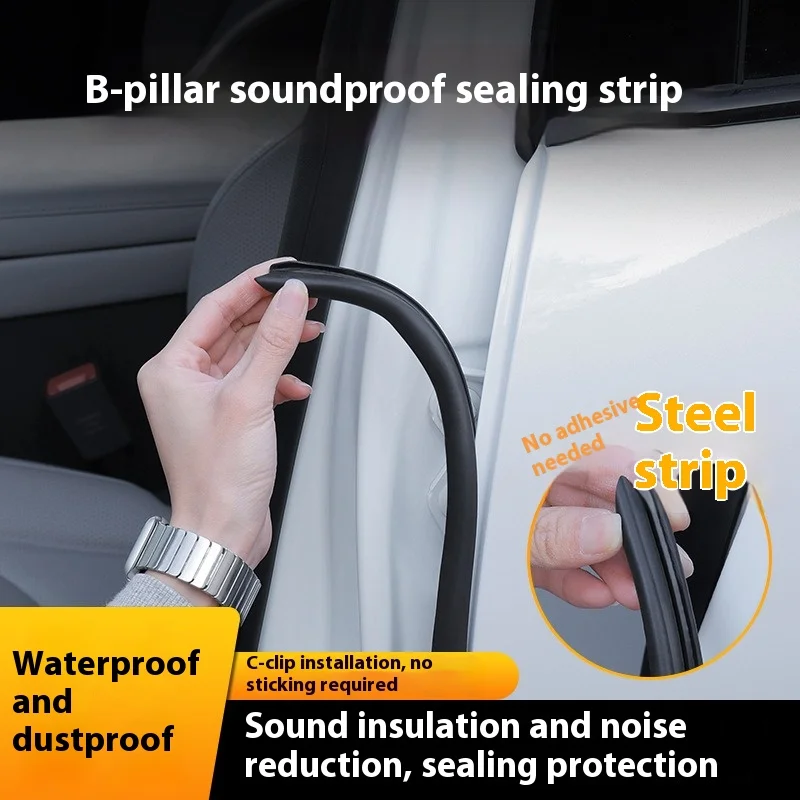 

Автомобильные уплотнительные ленты на стойке B, резиновые водонепроницаемые автомобильные аксессуары, слот для карт, дверной зазор, автомобильные звукоизоляционные полоски