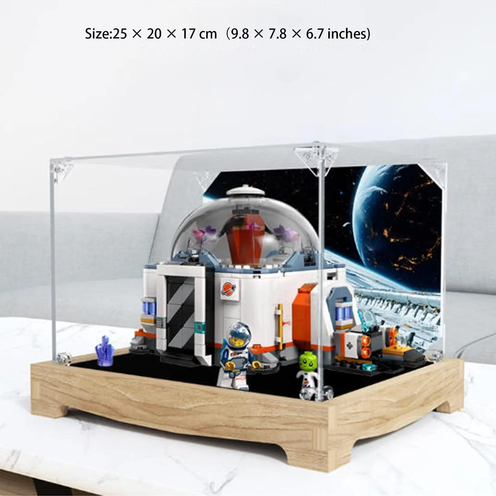 

Акриловая прозрачная коробка для модели Lego 60439, космическая научная лаборатория, прозрачный пылезащитный ящик для хранения (модель в комплект не входит)