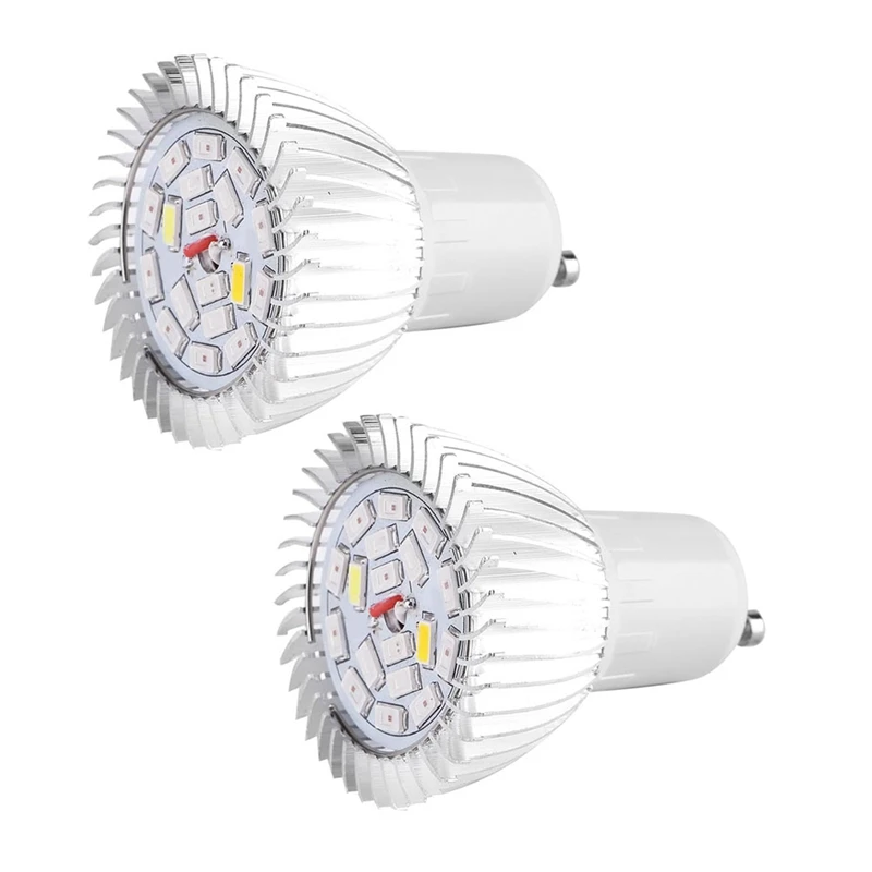 2Pcs Plant Growth Light 85-265V Full Spectrum Led Grow Light For Hydroponic Indoor Garden Greenhouse