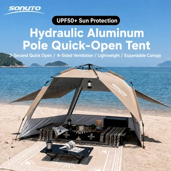 Quick-Open 3-4 Person Camping Tent 1