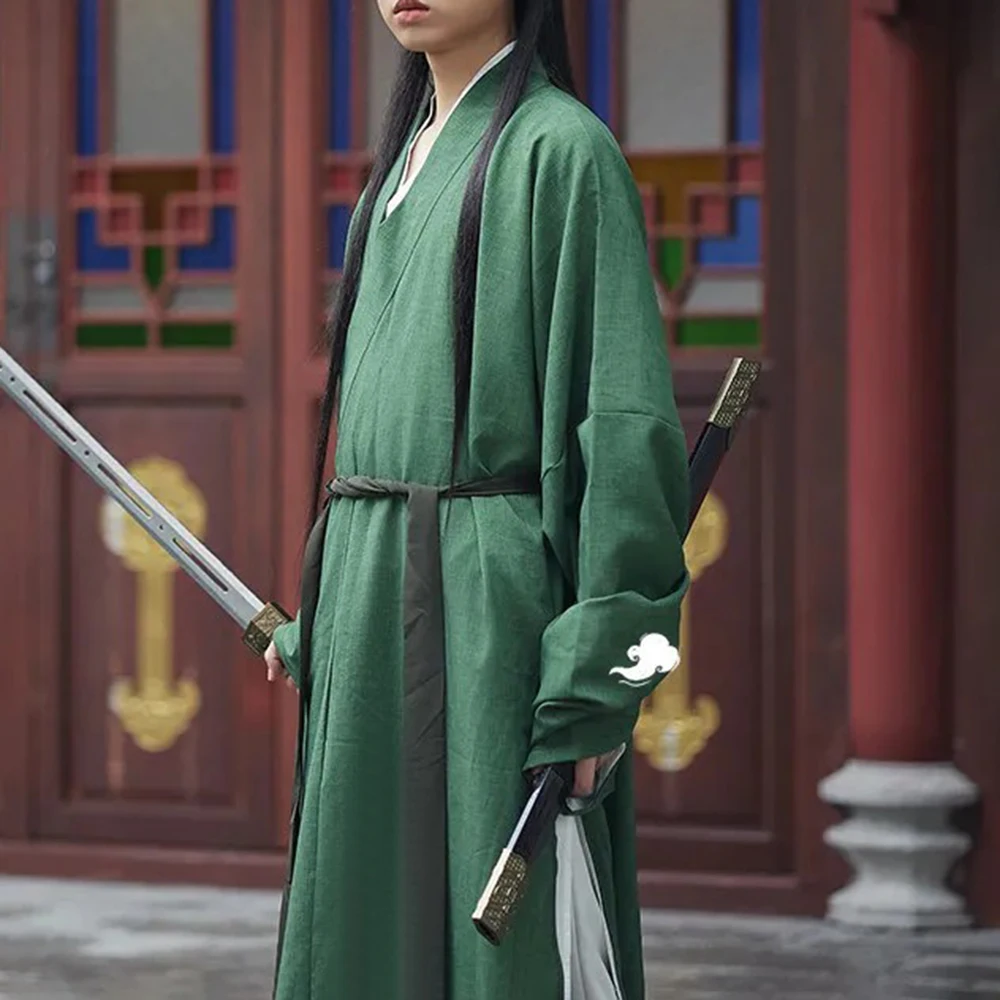 Hanfu Robe Herren voller Satz von Männern alten Kostüm Kampfkunst Stil Herbst Winter alten Stil jungen Mann neuen chinesischen Stil Set