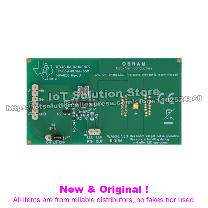 TPS63030EVM-658 TPS63030 buck-boost single LED driver evaluation module