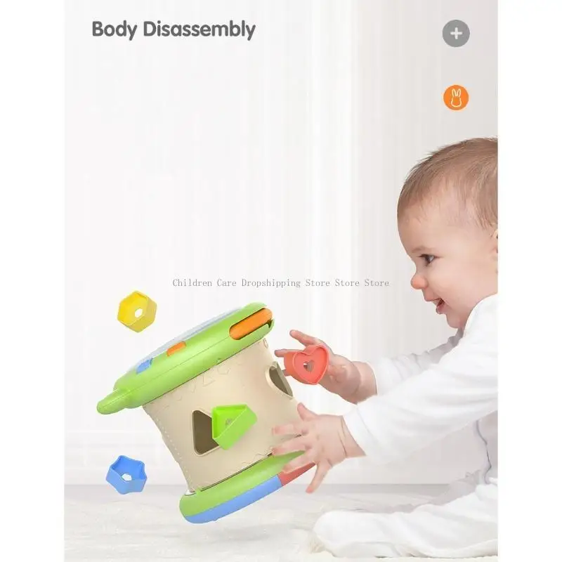 Geluidsmuzikaal speelgoed Meerdere functies Elektrische op instrumenttrommel voor baby