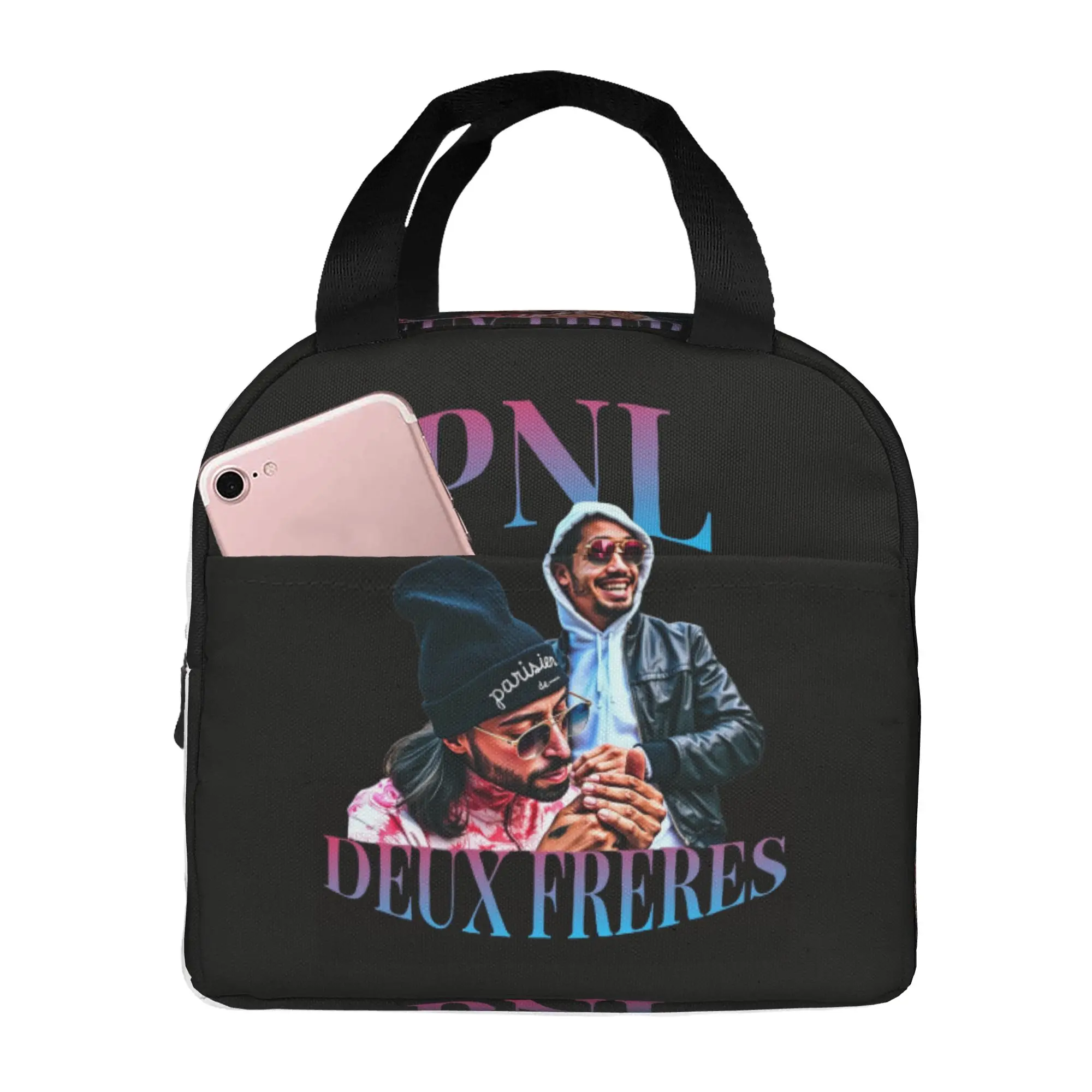 PNL Le Monde Chico  Insulated Lunch Bags for School Office French Rapper Mushic  Waterproof Cooler Thermal Bento Box Women Men