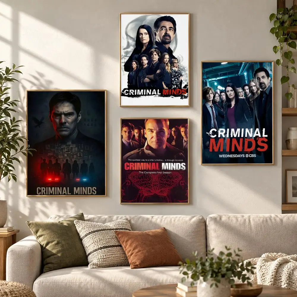 Criminal Minds Classic Movie TV Series 80s 90s Retro Poster Contemporary Wall Art Print for Bedroom & Living Room, Unframed