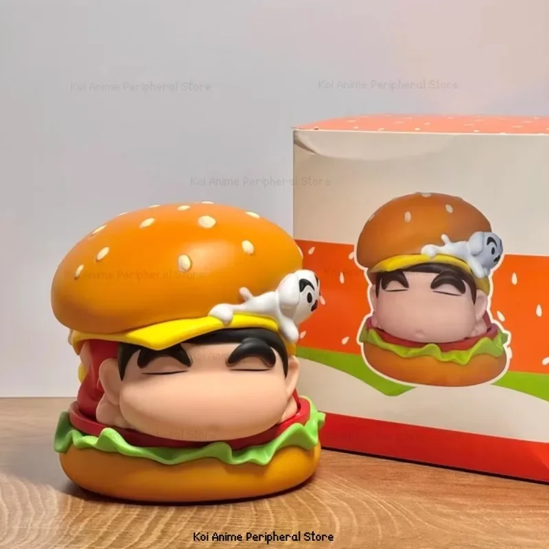 Crayon Shinchan Big Hamburger Shin-chan Cute Anime Characters Image Handmade Toys Decorative Ornaments Children's Holiday Gifts