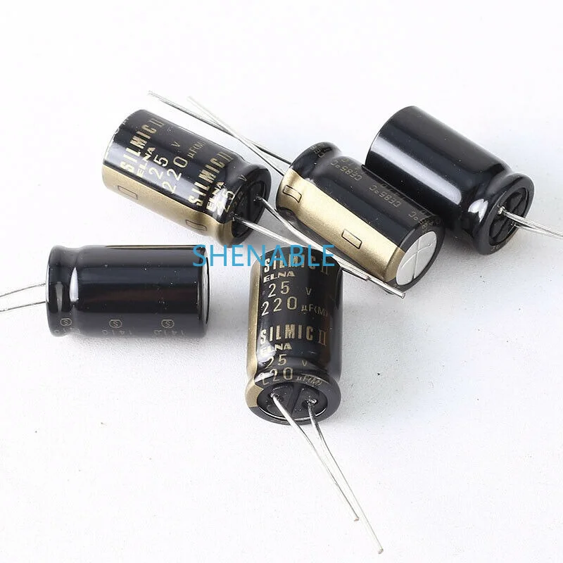 JAPAN 4PCS Elna Rfs silmic II 220uf 25V highest audio Capacitor New diy HiFi