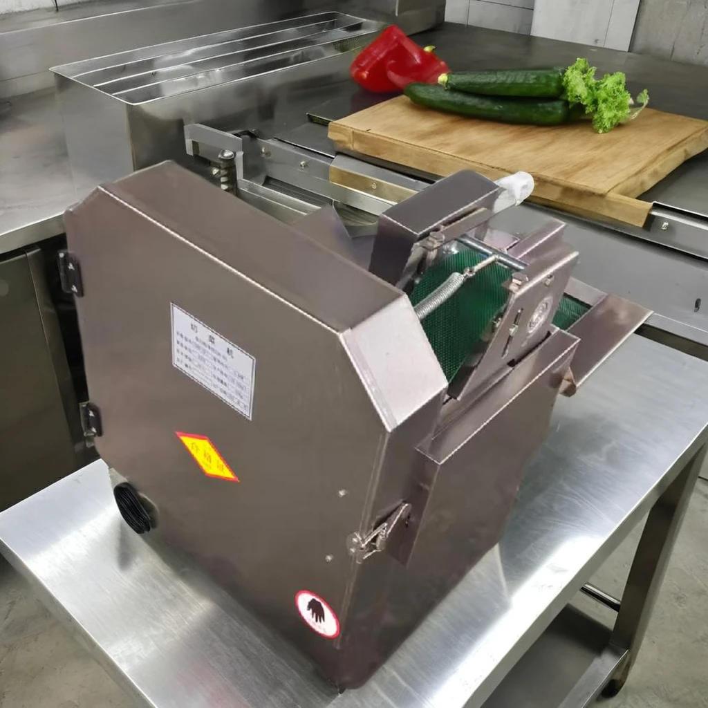 

Electric Commercial Vegetable Slicer Cutter Leaf Vegetable Cutting Machine