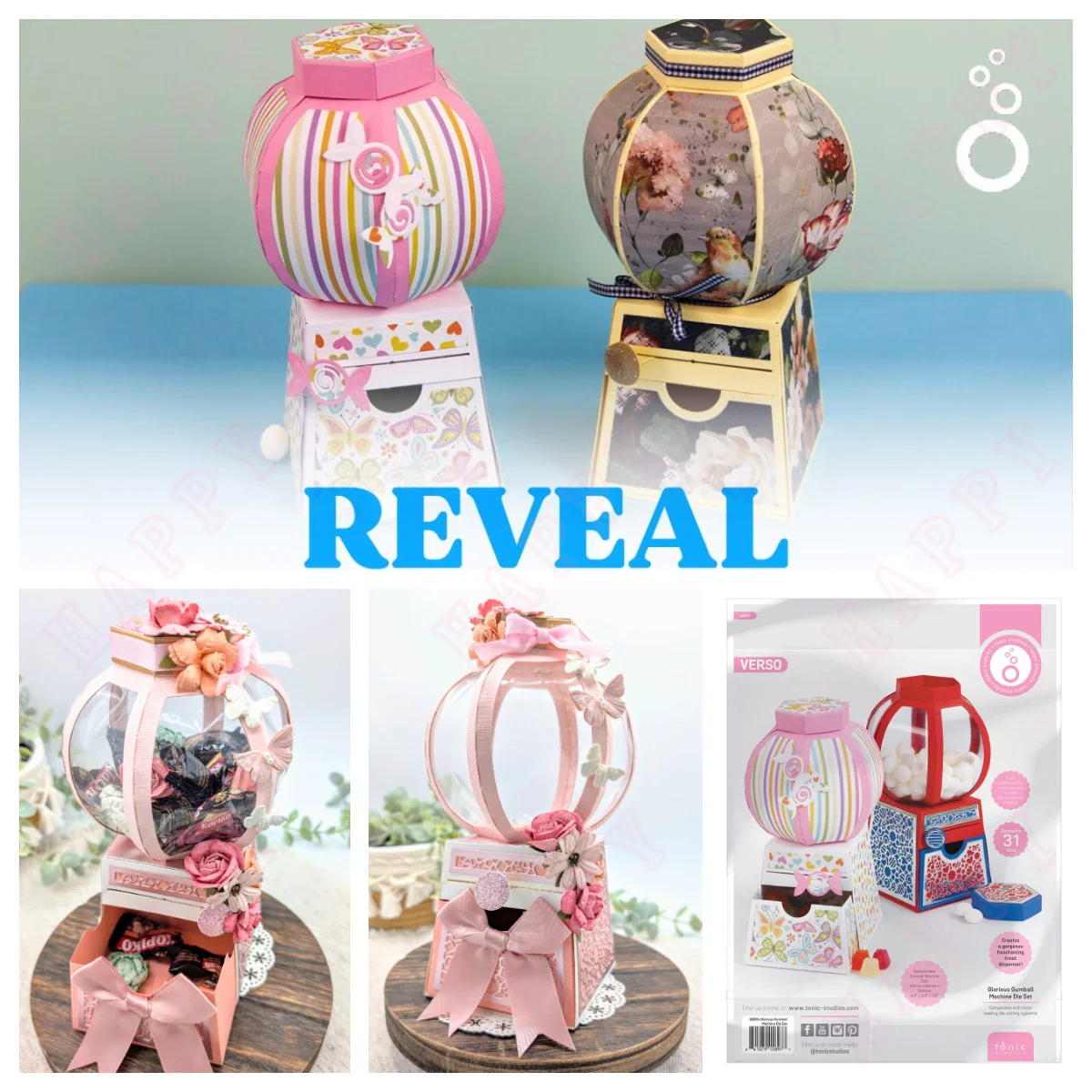 

Gumball Machine Metal Cutting Dies Mold Box Craft Decoration Scrapbook Embossing Template DIY Greeting Card Handmade Holiday