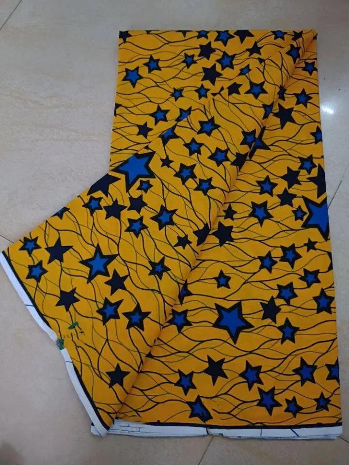 Nieuwe Hot Verkoop Afrikaanse Wax Stof Katoen Materiaal Nigeriaanse Ankara Blok Prints Batik Hoge Kwaliteit Naaien Doek