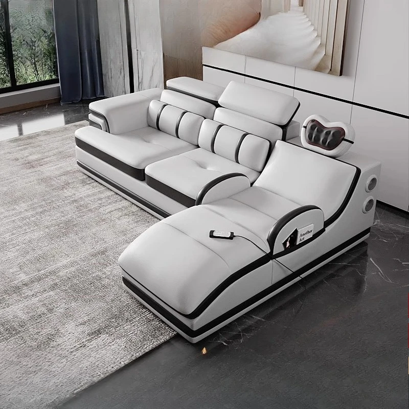 

Massage Minimalist Sofas Modern Leather Sectional Designer Sofas Lazy Luxury Cadeiras Para Sala De Estar Living Room Furniture