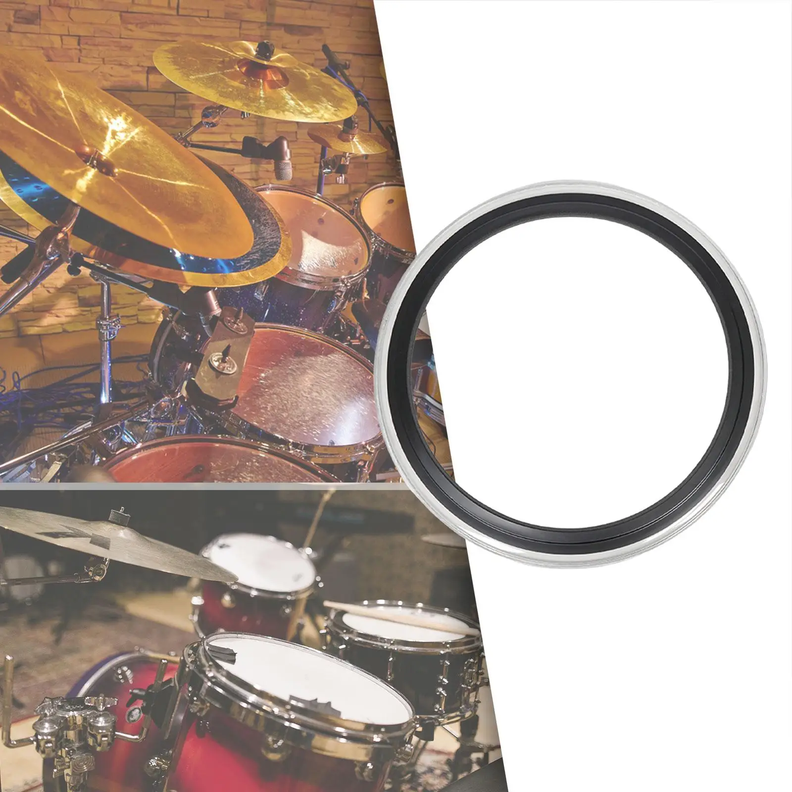 Drum Damperner Ring Mute Ring Portable Accessories for Tone Control Drum Damper Replacement for Concert Performance Practice