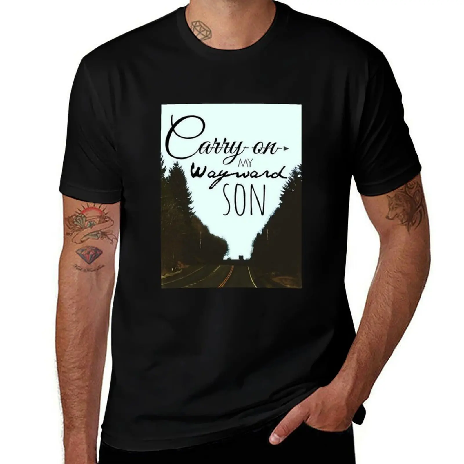 Carry On My Wayward Son T-Shirt Casual Daily Graphic Tee
