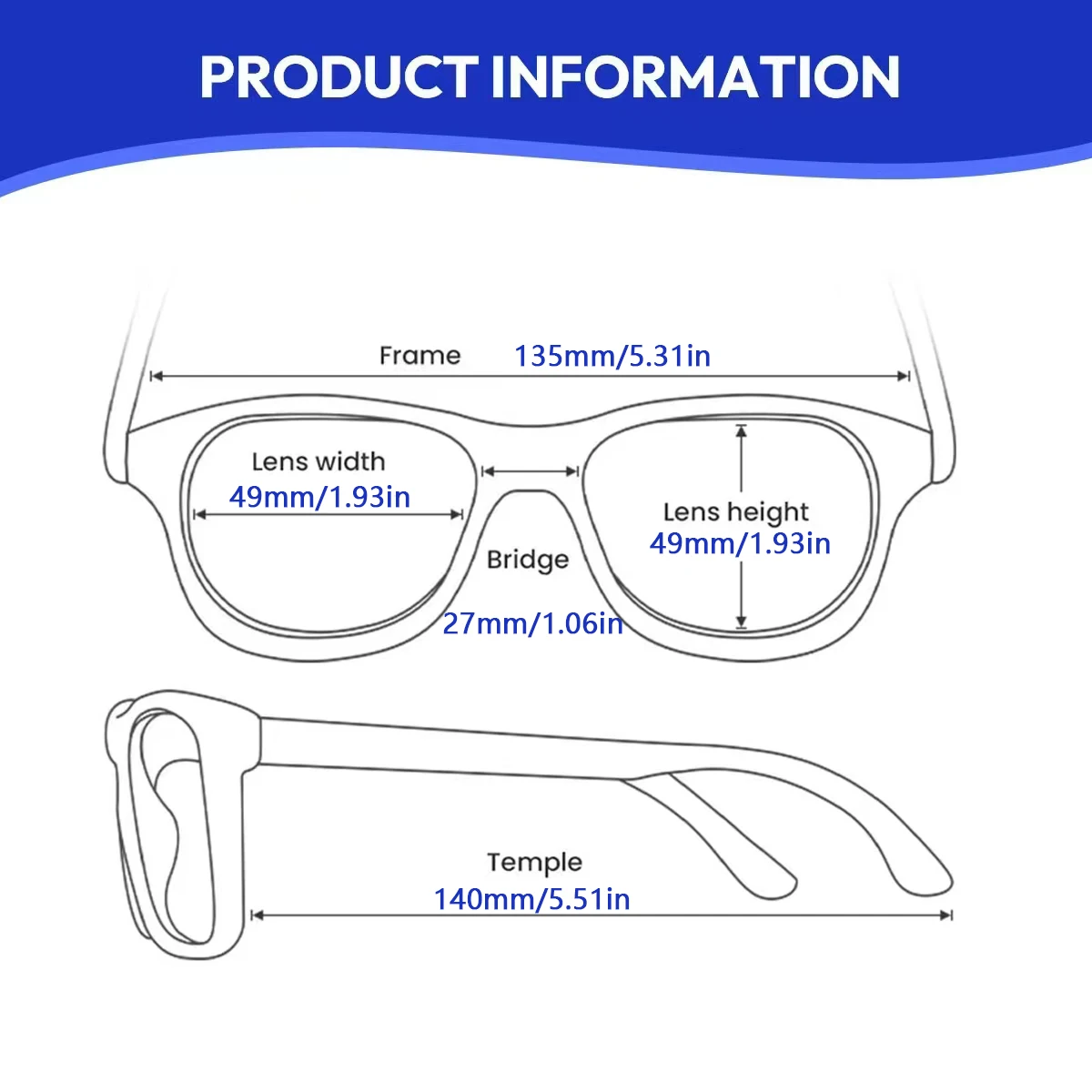 FYTOO Fashion Black-White Round Full-Frame Glasses, For Daily Wear, Face-Flattering, Great Holiday/Birthday Surprise.