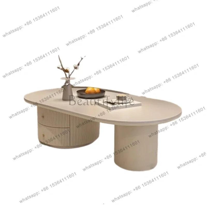

Aesthetic White Coffee Table Flower Design Luxury Living Room Coffee Table Low Desk Korean Writing Mesa AuxiliarUnique Furniture