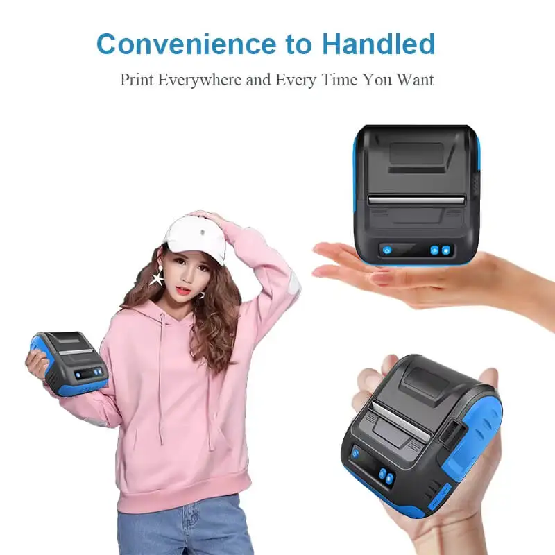 MHT-P29L Handheld-Thermo-Belegdrucker 80 mm Etikettendrucker Bluetooth USB Connect Taschendrucker Rechnungsmaschine Wireless