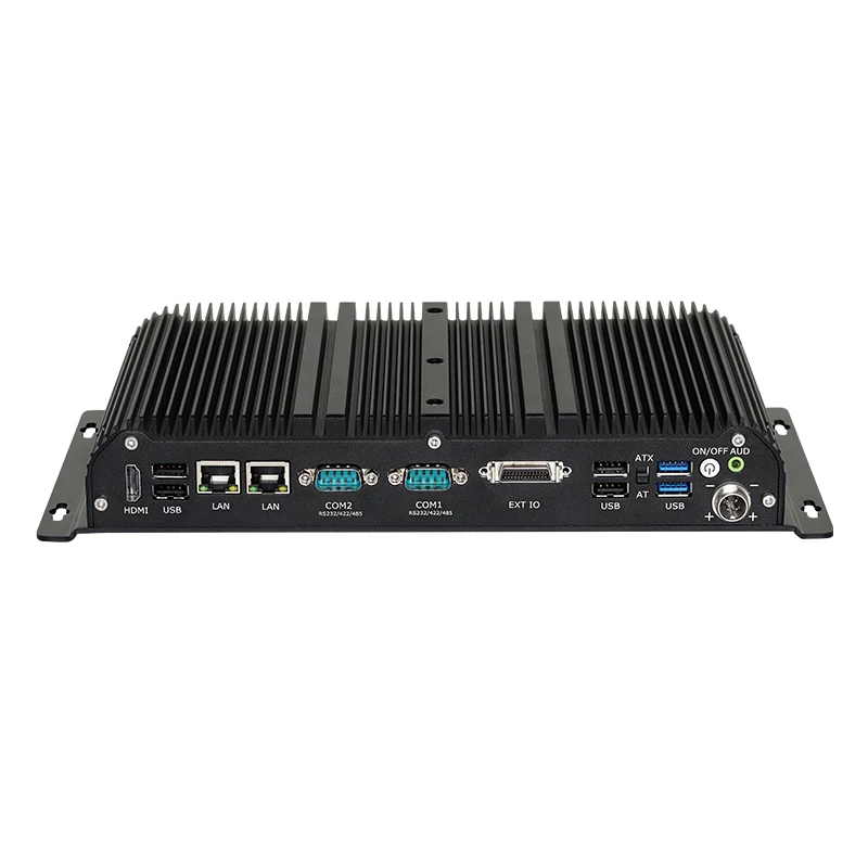 Fanless Industrial Computer i7-1165G7 2x COM DB9 Dual LAN 2x DDR4 M.2 NVMe GPIO 9V-36V Input Windows Ubuntu Support WiFi 4G 5G