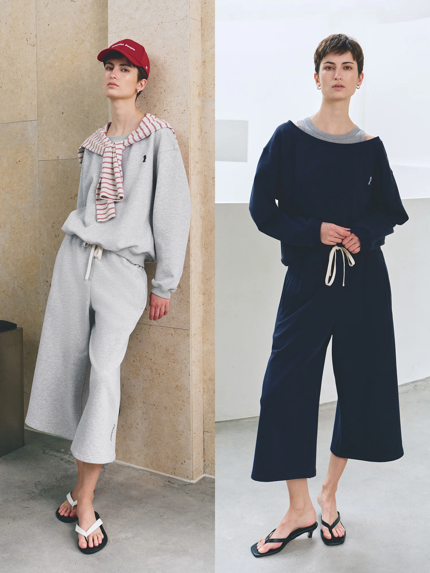 

MARIUS Lazy oulder Hoodie with Contrast Pattern Embroidery Stand Fit Ladies Long Sve Loose Sle Animal Print Pants