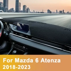 車のダッシュボードカバーマット,車のダッシュボード,日焼け止めパッド,カーペットアクセサリー,mazda 6 atengl 2018 2019 2020 2021 2022 2023