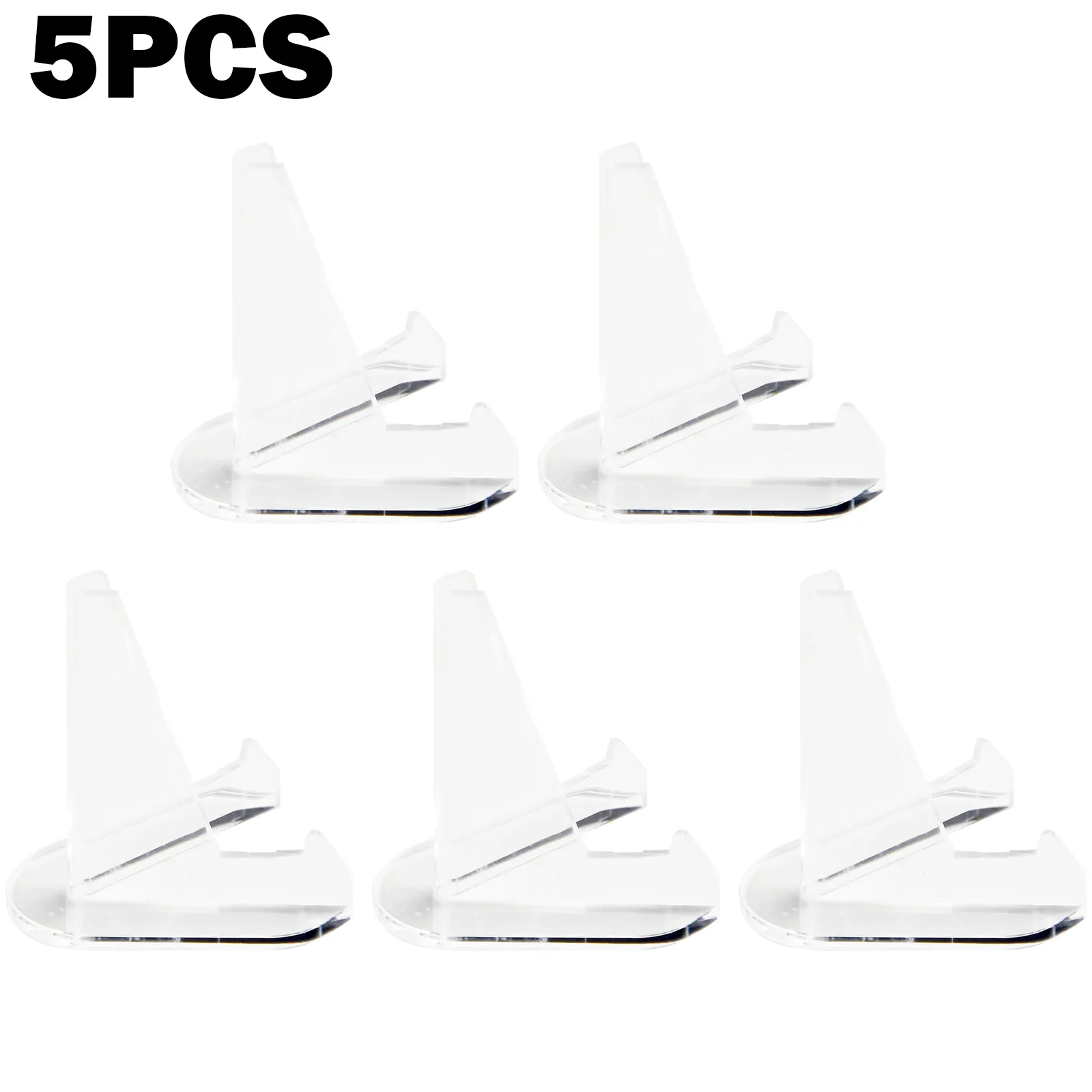 5pcs Clear Acrylic Coin Display Stand Bracket Curtain Storage Rack Shower Rod Clip Hook Hook Coin Capsule Display Standand