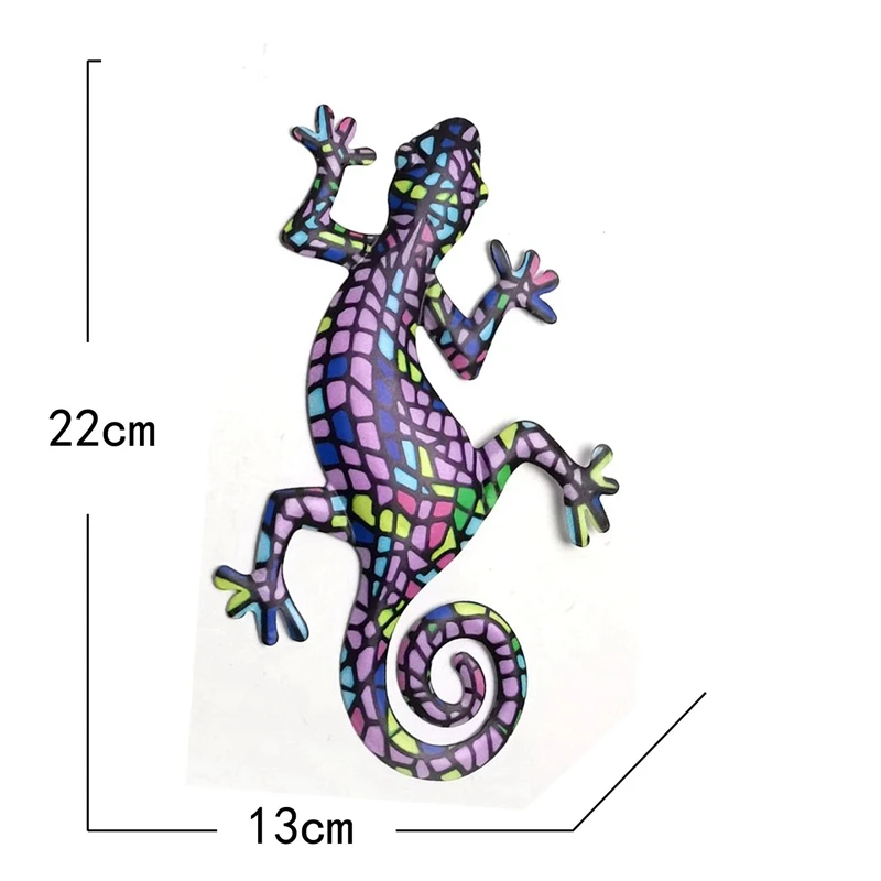 Imagem -05 - Metal Gecko Wall Art Decor Lizard Art Pendurado para Varanda do Quintal ao ar Livre Home Patio Lawn Decorações de Vedação