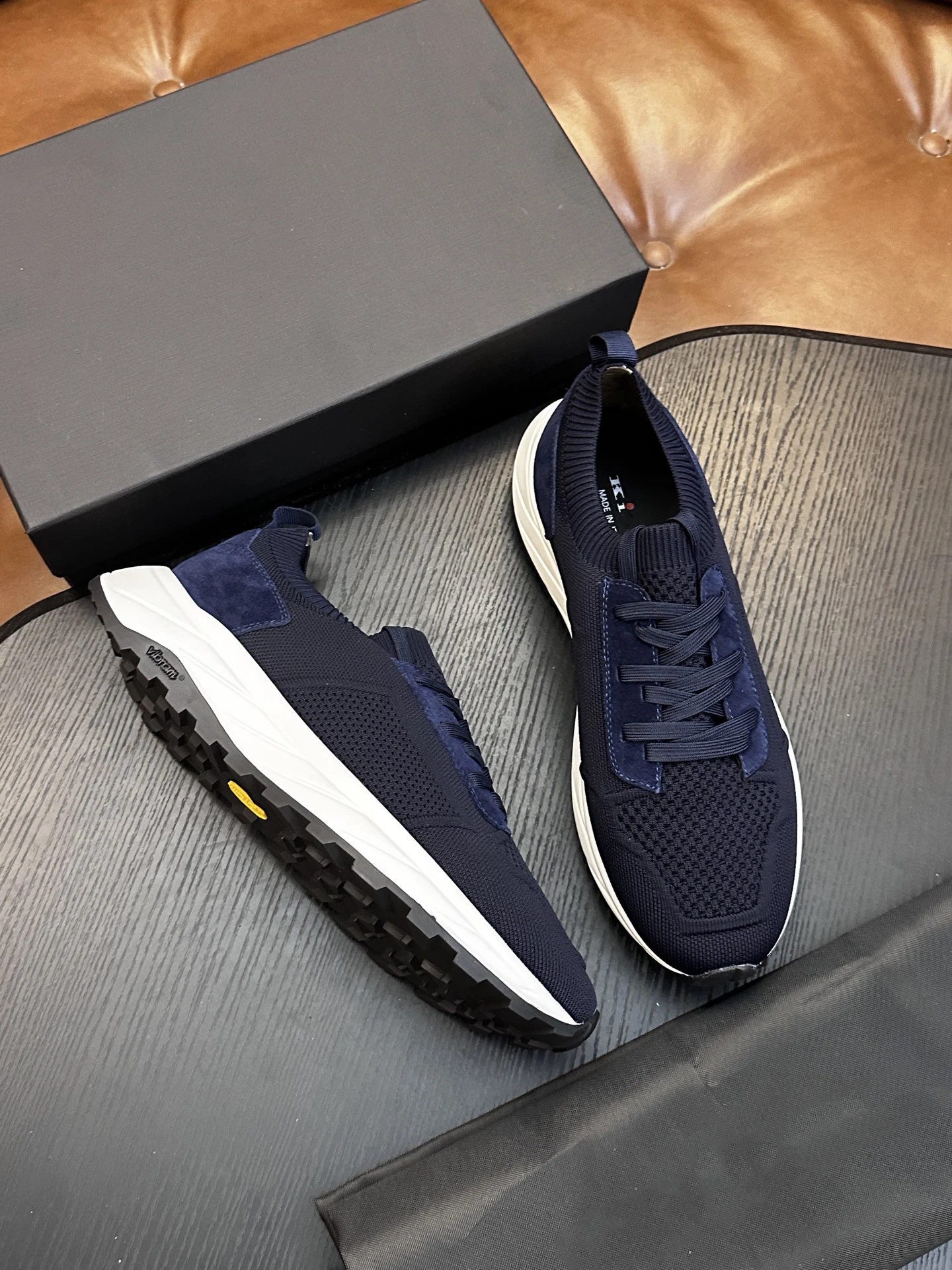 OECHSLI Shoes Cowhide 2027 new knitting casual Embroidery Comfort genuine leather High quality Men‘s European big size 38-47