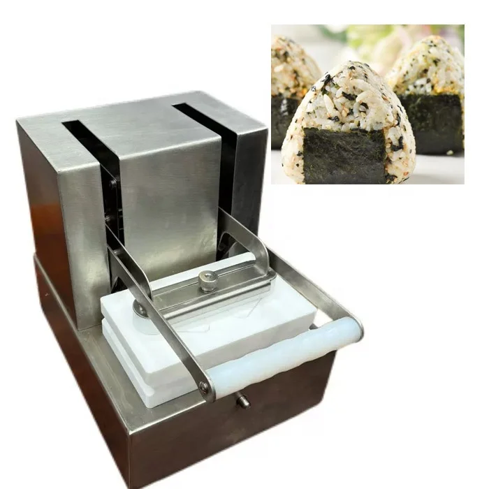 Commercial Stainless Steel Manual Triangle Rice Ball Machine Triangle Sushi Rice Ball Forming and Onigiri Wrapper Machine