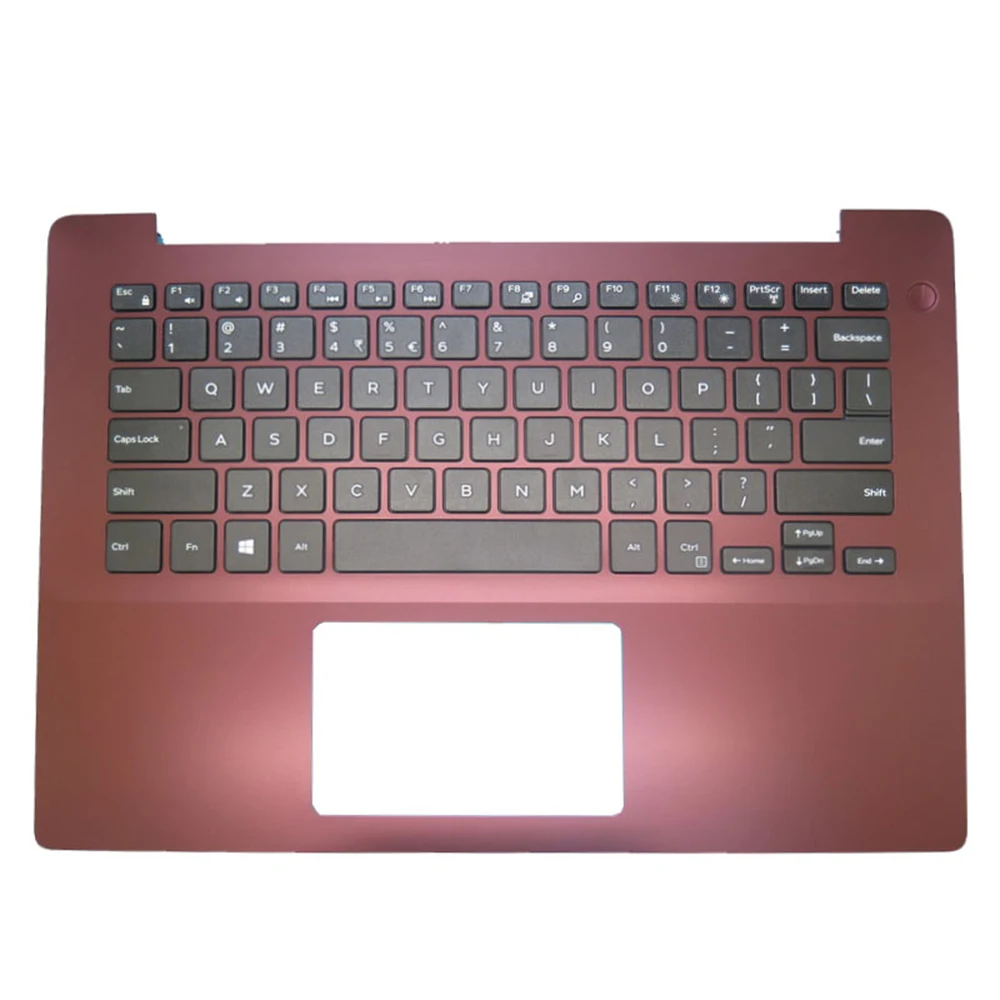 English US Laptop Palmrest For DELL For Inspiron 5480 5485 5488 0HPJ5Y HPJ5Y 08JDWY 8JDWY Without Backlit Keyboard Red Case New