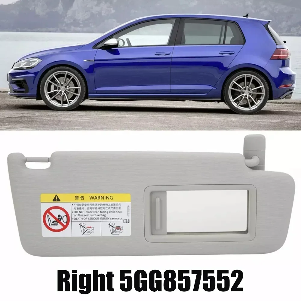 1pcs Interior Front Right Sun Visor Make Up Mirror For Golf MK7 P-assat B8 5GG857552 For V-W G-olf 7 7.5 P-assat B8 CC