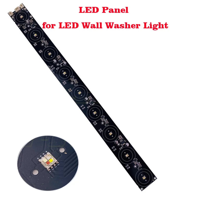 LED PCB Aluminum board plate 9pcs RGBW 4in1 pcb plate for LED Wall Washer Light Strip Light