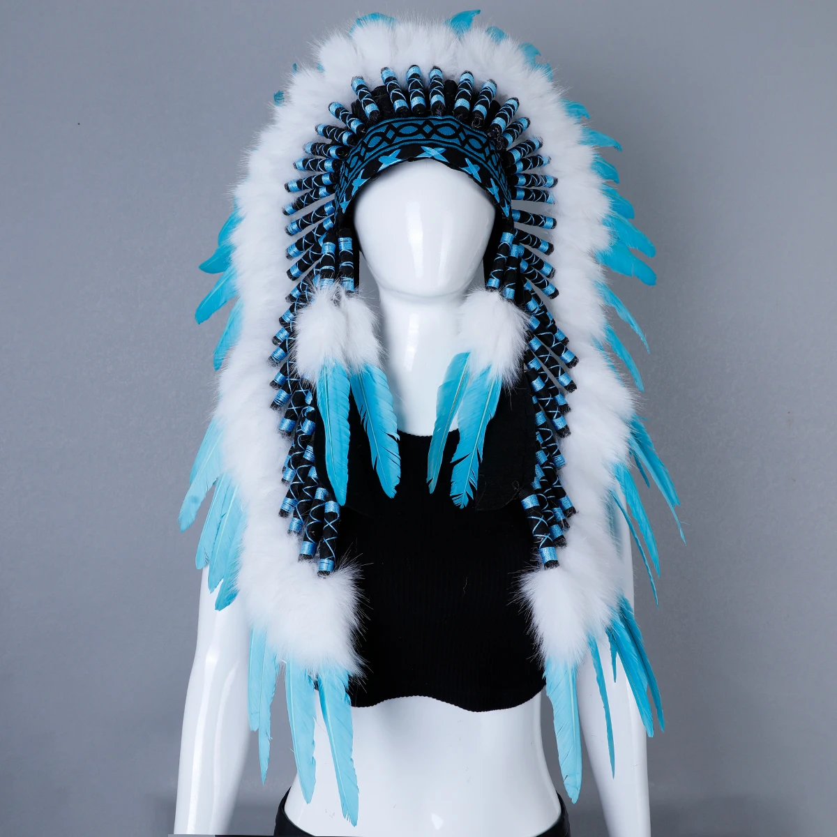 Boho Feather Headdress Headband - Festival Fashion Accessory For Women