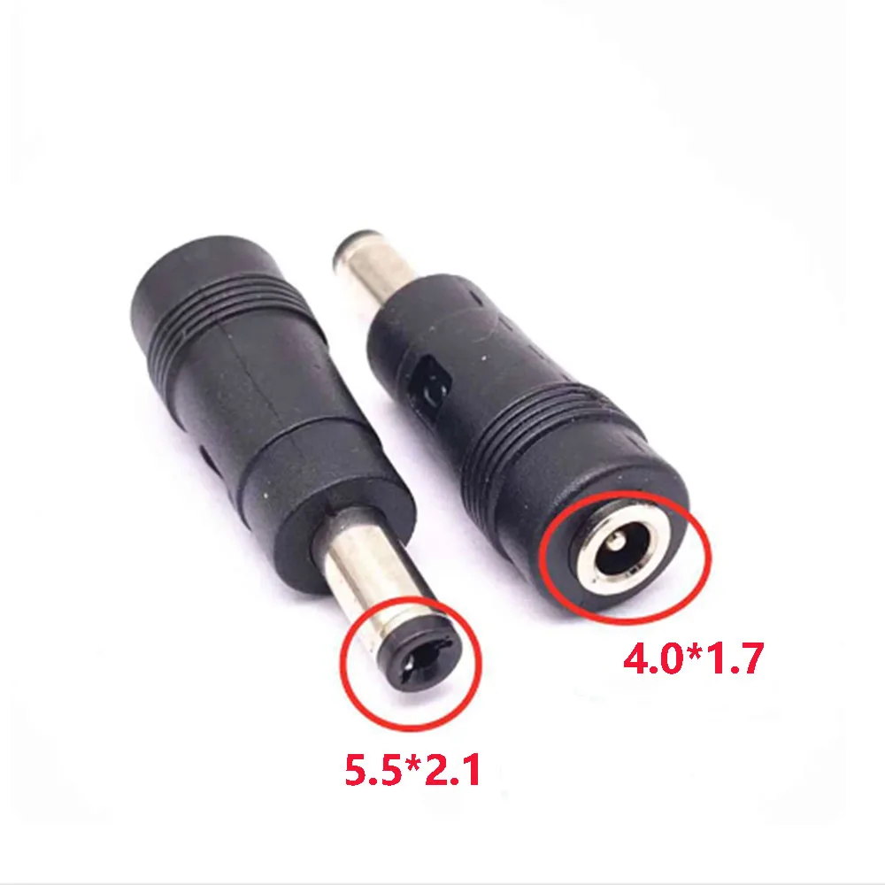 5.5 x 2.1 mm male to 4.0 x 1.7 mm female DC Power Connector Adapter Laptop 5.5 x 2.1 to 4.0 x1.7DC power conversion head