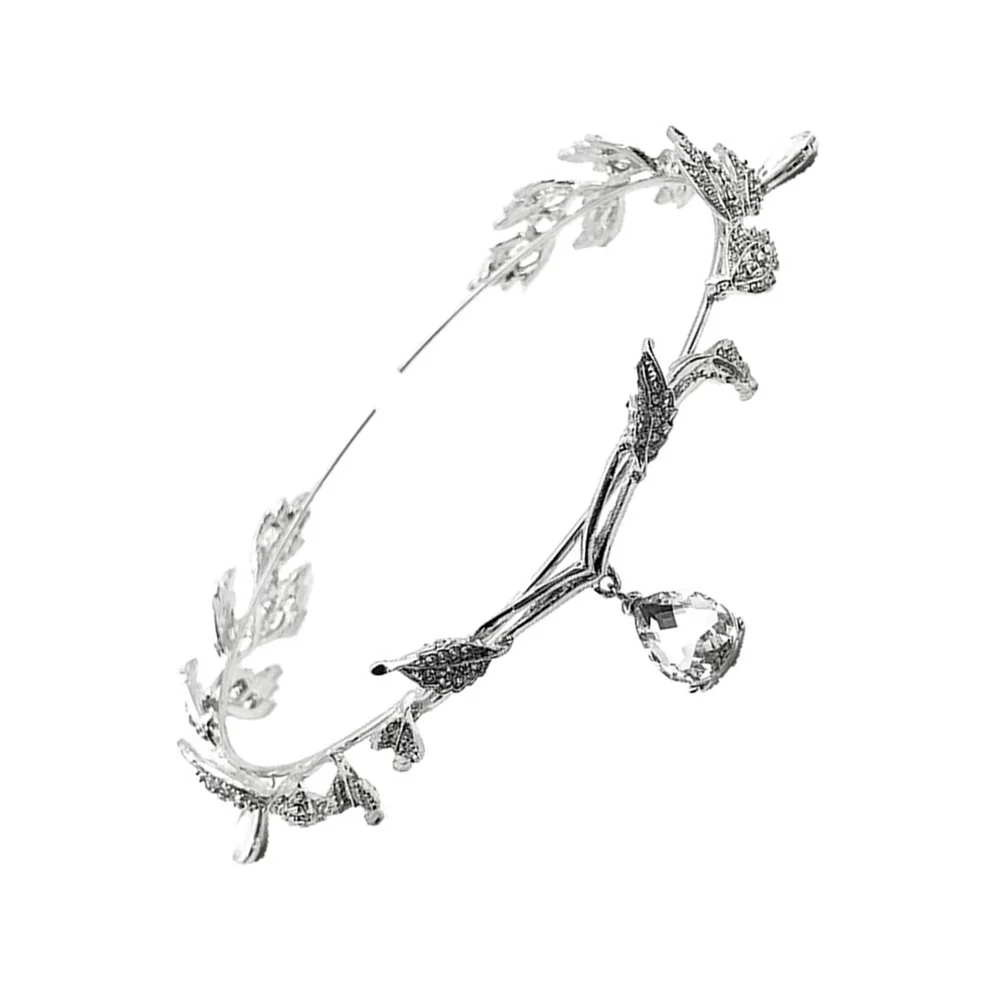 

1pc Vintage Leaf Bride Headdress Pendant Wedding Party Leaf Crown Bridal Bride Hair Crown Accessories Hair Styling Tool