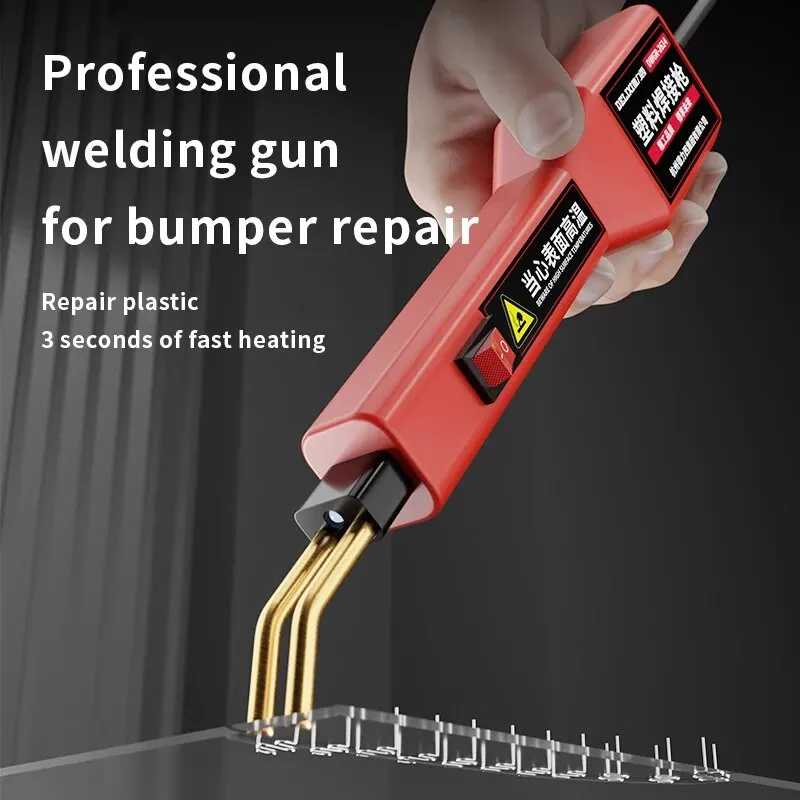 Professional Hot Stapler Plastic Welding Machine & Bumper Repair Kit with Soldering Iron for Automotive Plastic Restoration