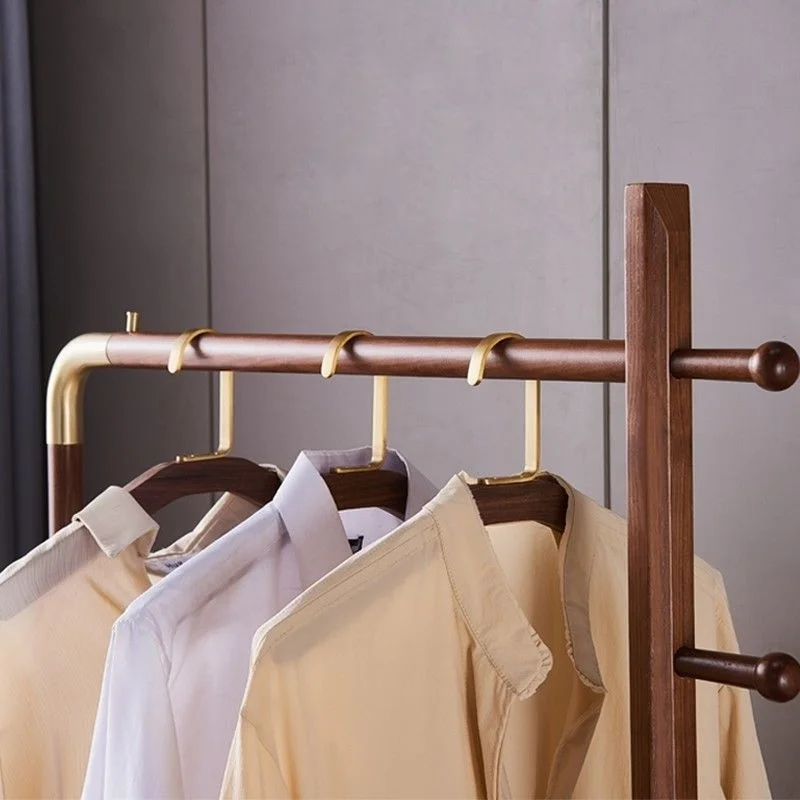 Custom. Home Simple Coat Rack Floor Bedroom B & B Room Clothing Store Display Stand Retro Hotel Clothes Rack
