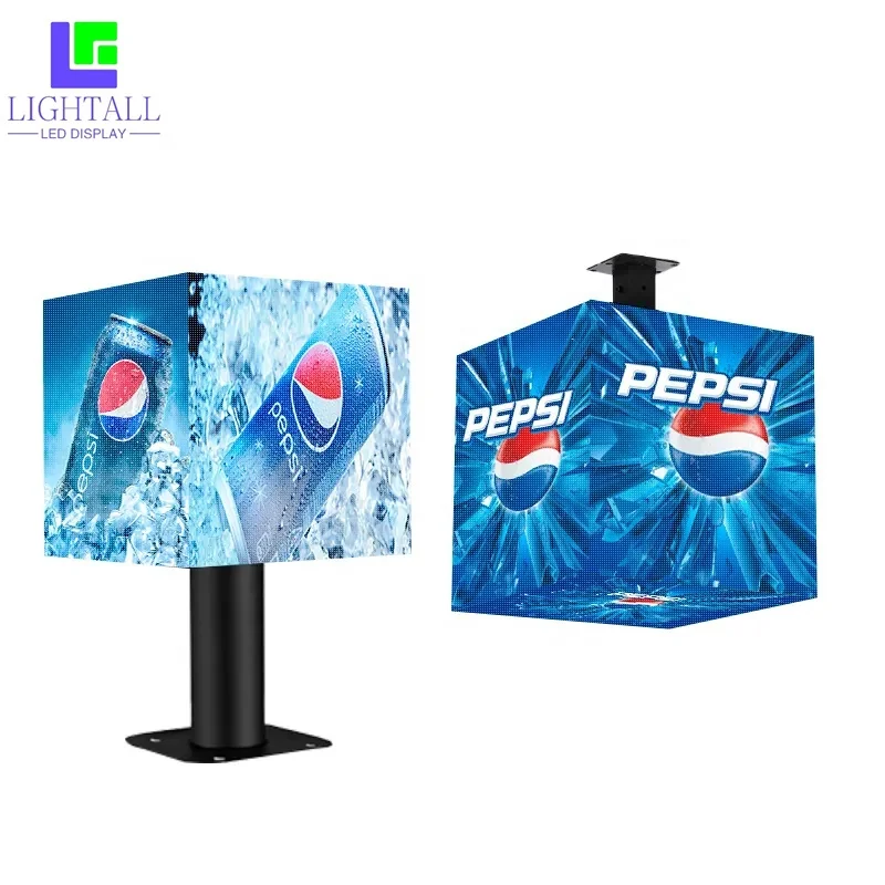 Indoor Outdoor Magic Cube Display Screen Indoor LED Cube Screen Video Wall Display Panel Magic Advertising LED Display Screen
