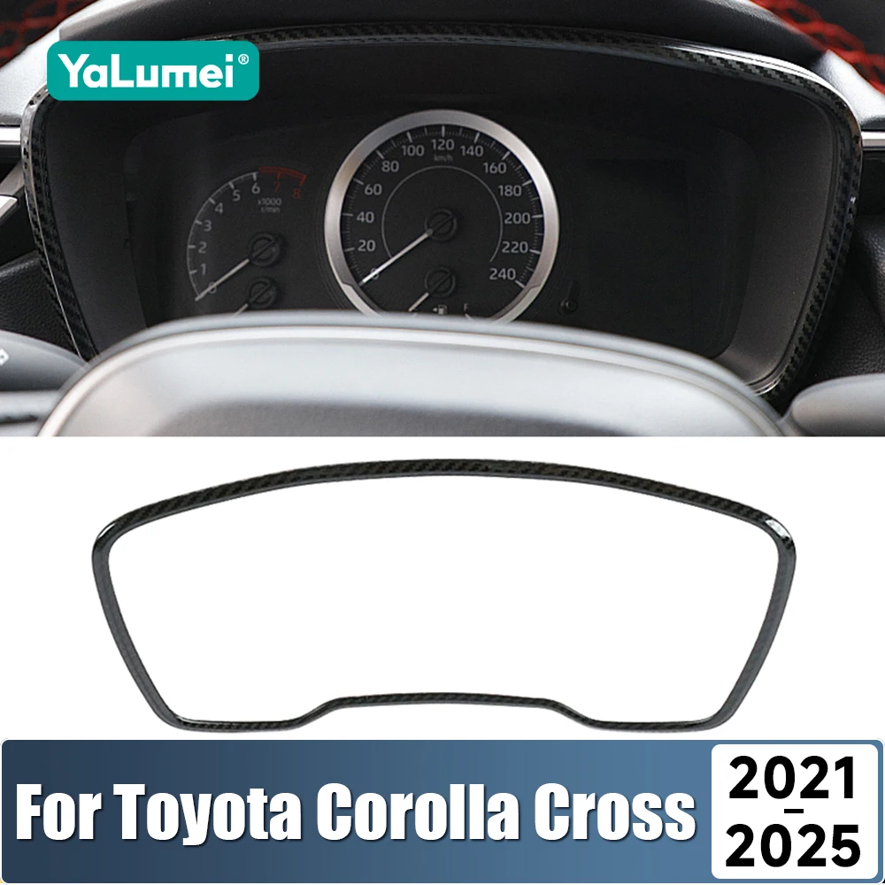 Edelstahl Auto Dashboard Rahmen Display Tachoanzeige Abdeckung Aufkleber Trim Für Toyota Corolla Kreuz XG 10 2021-2023 2024 2025