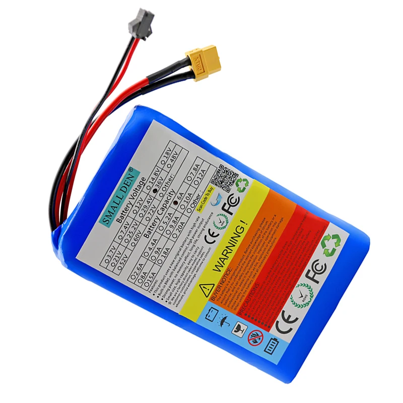 Paquete de batería de litio 36V 6Ah/9Ah 18650 10S2P-3P 540W Motor incorporado BMS 42V E-tool Scooter de dos ruedas celda portátil ultrafina