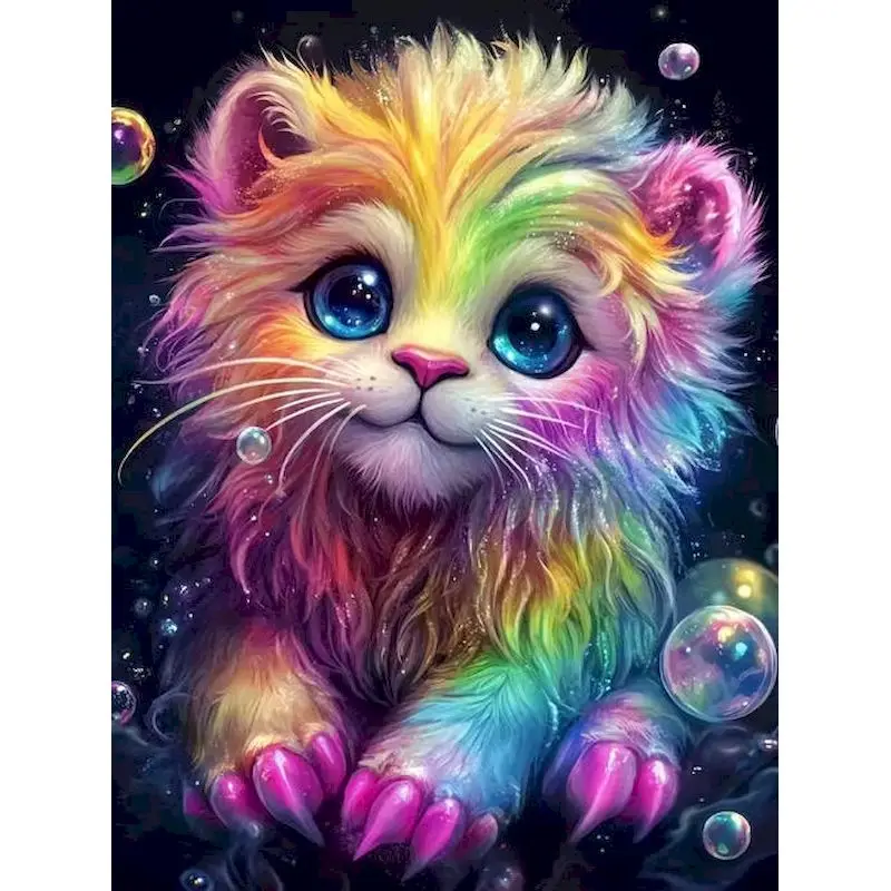 

GATYZTORY Lion 5d Diamond Painting Adults Crafts Diy Crafts Animal Full Round/Square Classic Wall Decor Diy Gift