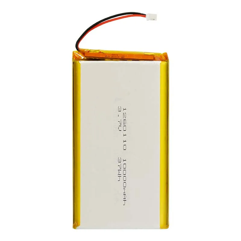 3.7V 10000mAh 1260100 Lithium Polymer Ion Battery 2.0mm JST Connector