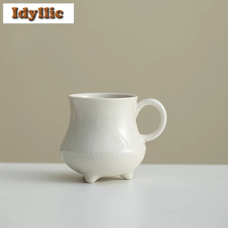 2 قطعة/الوحدة الرماد النباتي ترايبوديا فنجان الشاي خمر وعاء الشاي عينة فنجان الشاي تذوق كوب شخصي Jianzhan ماستر كوب حفل الشاي 50 مللي