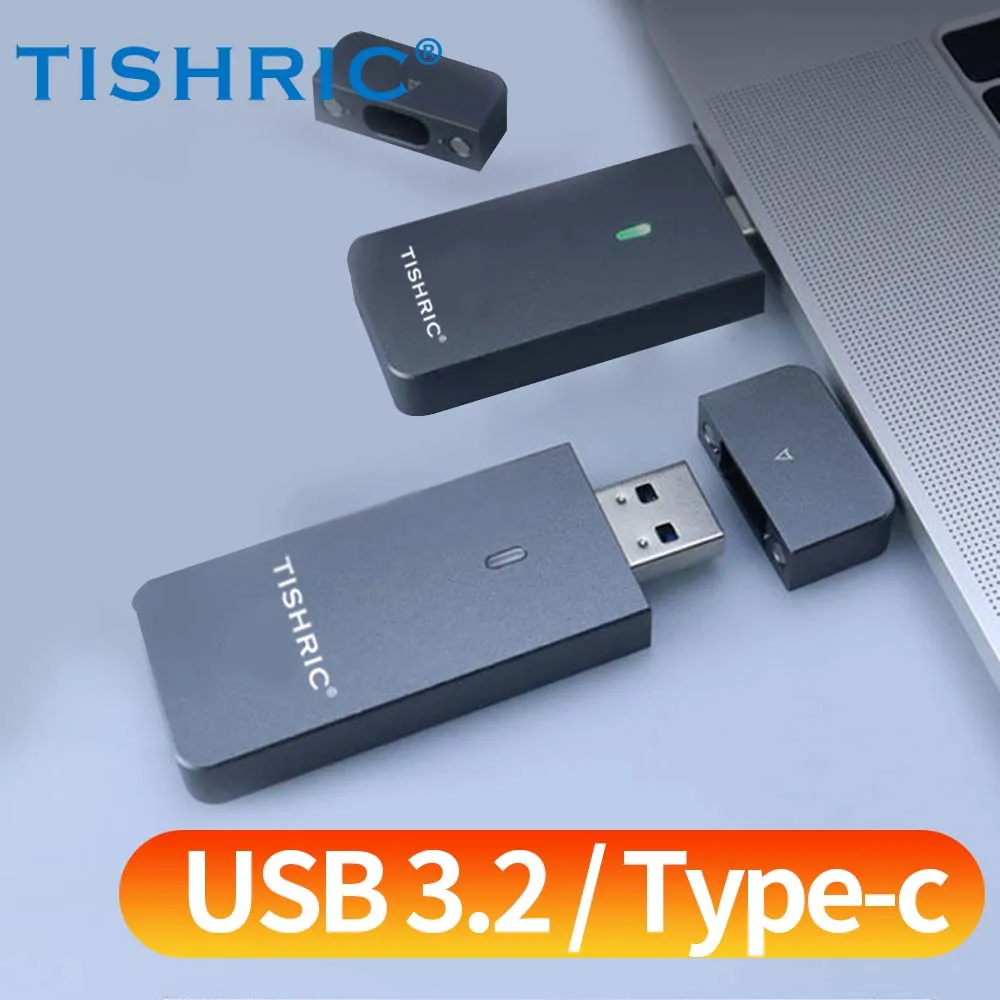 TISHRIC 10Gbps 2230 SSD NVME M2 حاوية القرص الصلب الخارجي M.2 للنوع C/USB 3.0 محول M مفتاح حافظة القرص الصلب/صندوق للألعاب