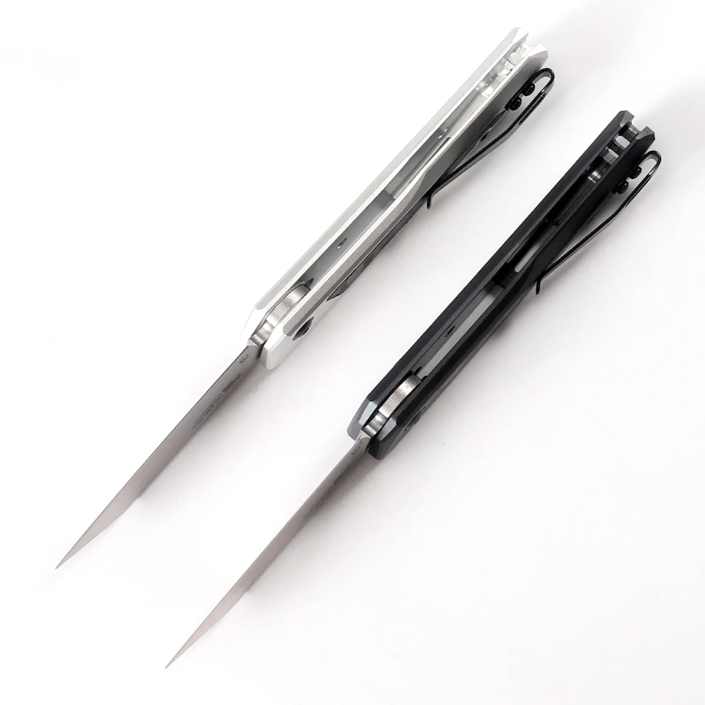 Imagem -04 - Folding Pocket Knife para Ferramenta ao ar Livre Aviação Alumínio Carbon Fiber Handle 8cr13mov Lâmina Exterior 7050