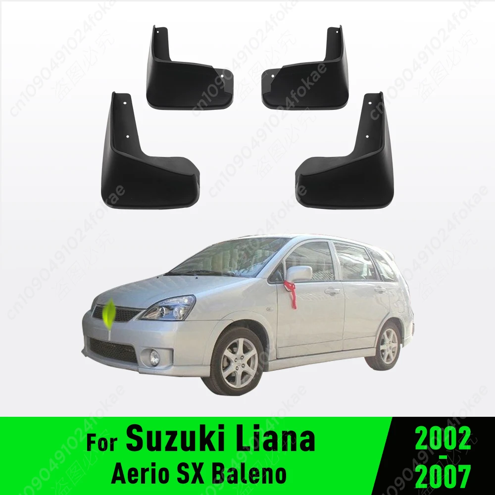 For Suzuki Liana Aerio SX Baleno 2002-2007 2003 2004 2005 2006 Fender Mudguard Mud Flaps Guard Splash Flap Mudguards