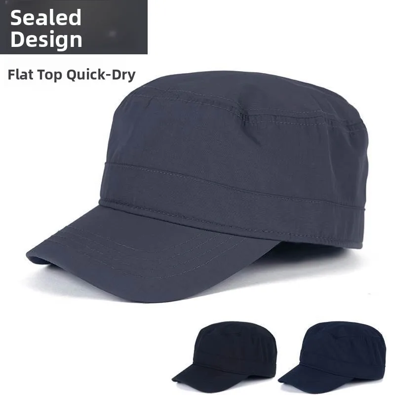 

Quick Dry Men's Hat Lightweight Breathable Flat Top Duckbill Cap Large Head Circumference Sunshade Cap Spring Summer Autumn W...
